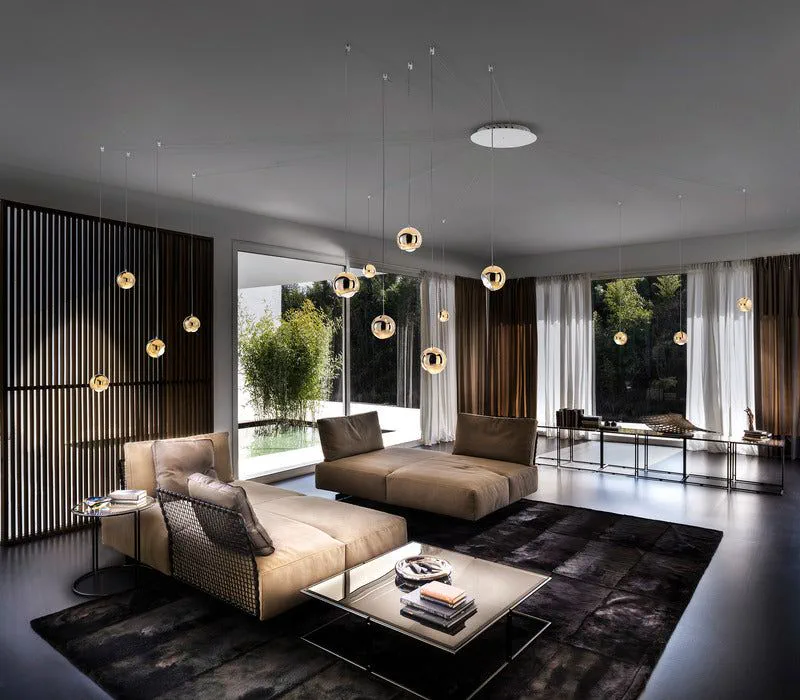 Modern Art Deco Revival Living Room Design