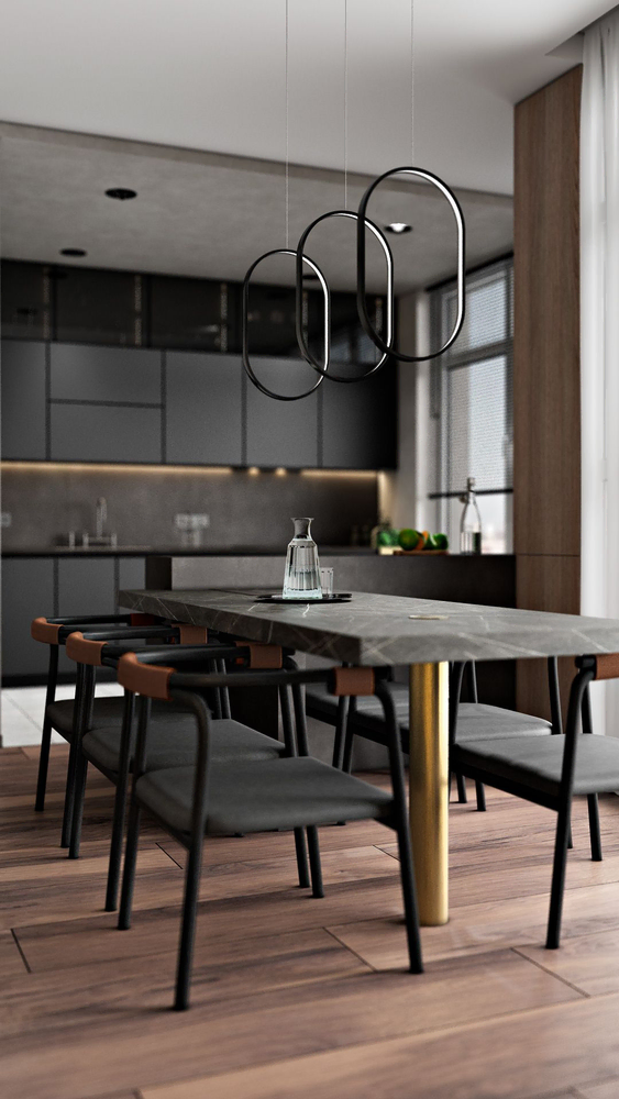 Modern Parisian Dining Room Design
