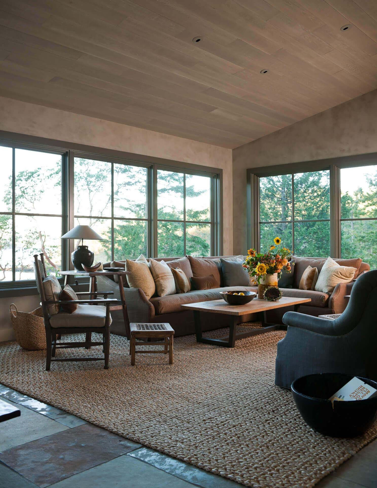 Serene Wabi-sabi Living Room Design