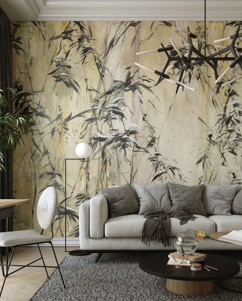 Modern Living Room with Biophilic Design