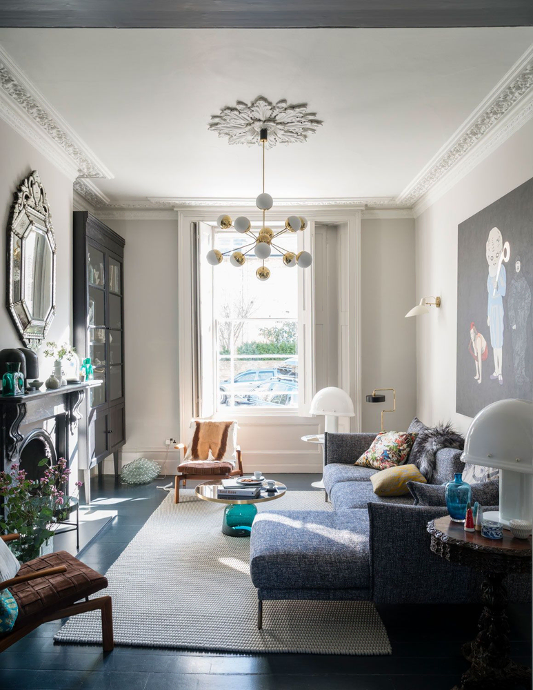 Sophisticated Brutalist Living for Art Lovers