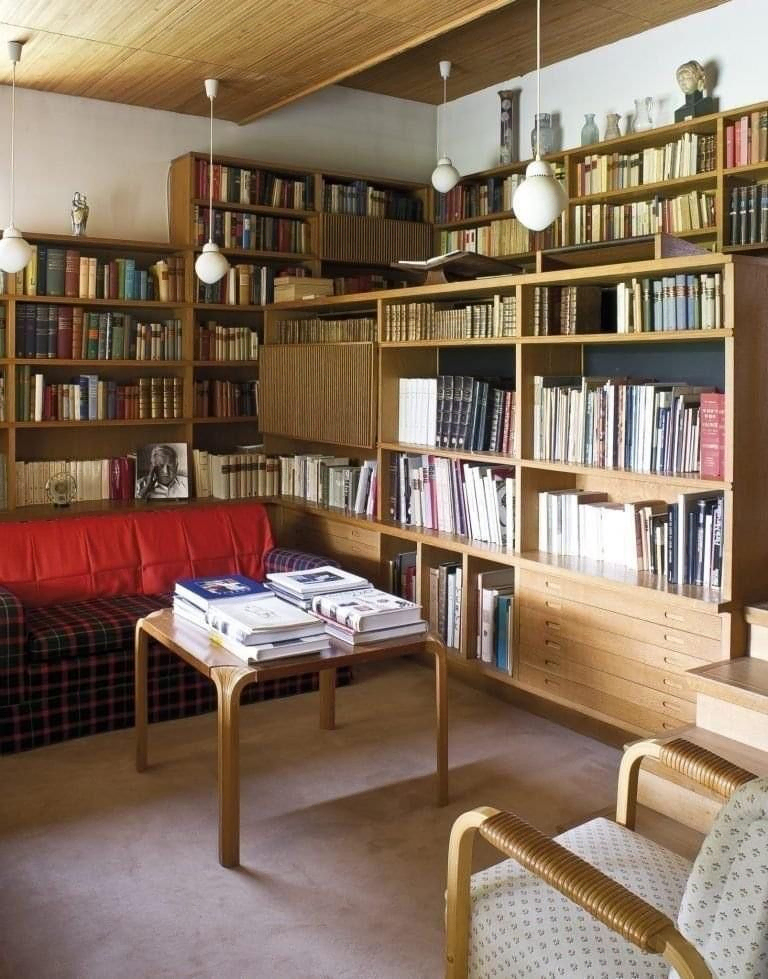 Luxurious Minimalist Library Renovation