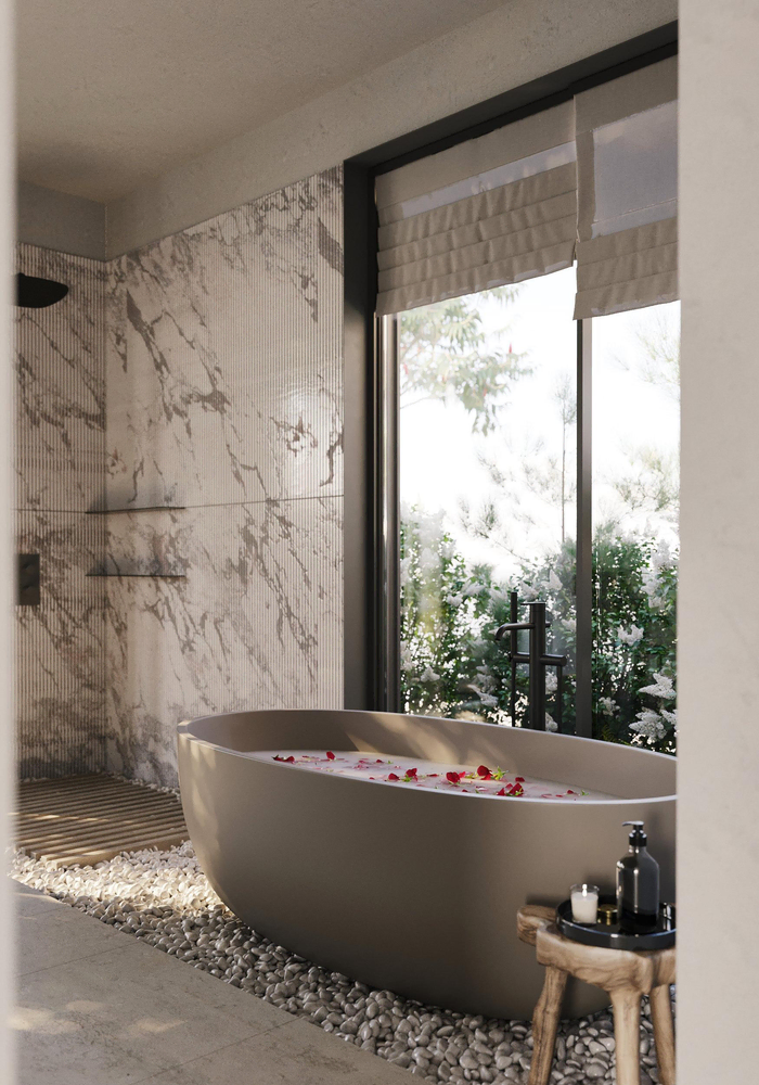 Modern Minimalist Bathroom Design for Multigenerational Living