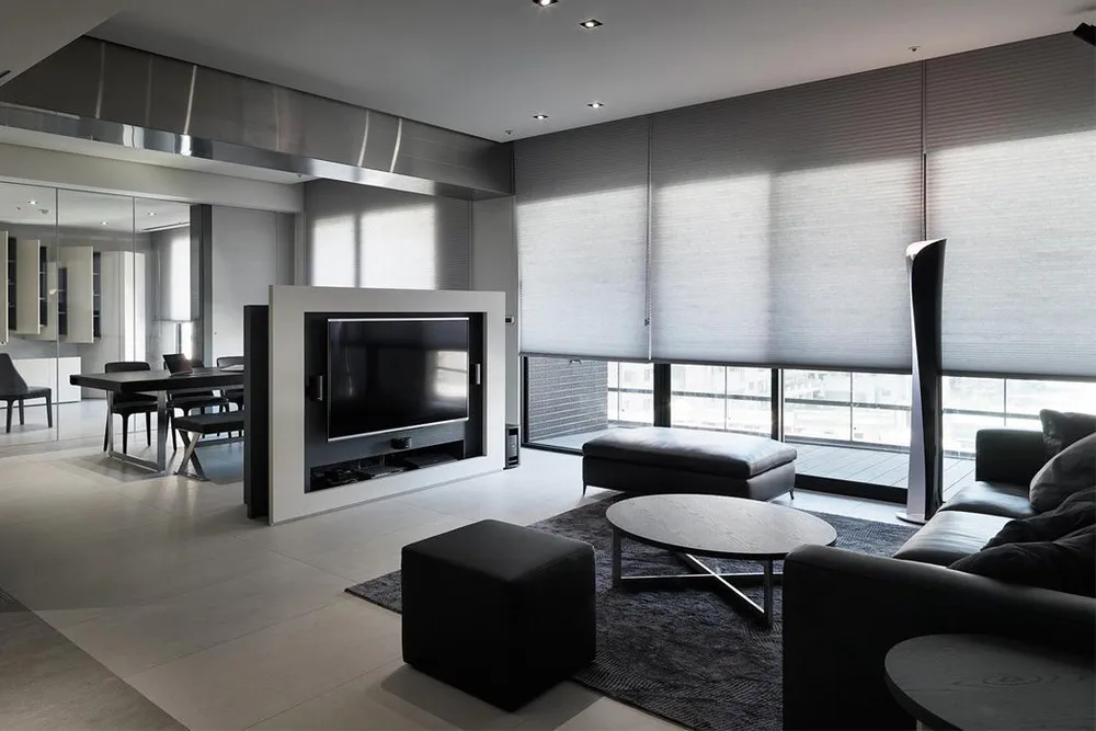 Modern Living Room Design for a Minimalist City Pied-à-Terre