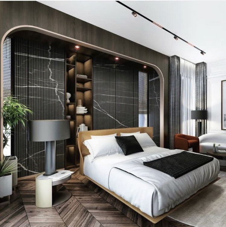 Elegant Mediterranean Bedroom Design