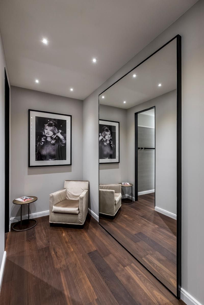 Modern Minimalist Dining Room with Smart Home Integration