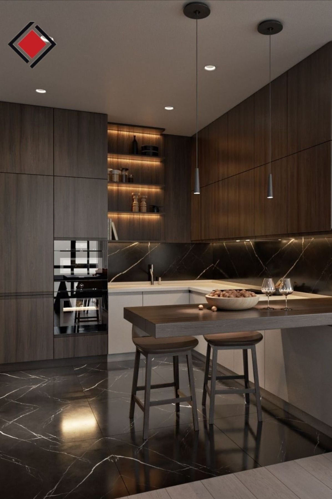Modern Kitchen Design: Balancing High-Tech Features with Warm Atmosphere