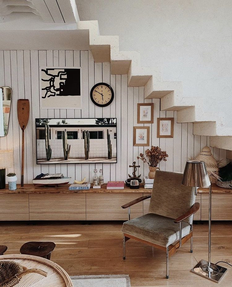 Modern Minimalist Living Room with Sustainable Design