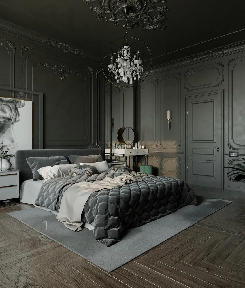 Elegant Mediterranean Bedroom Design