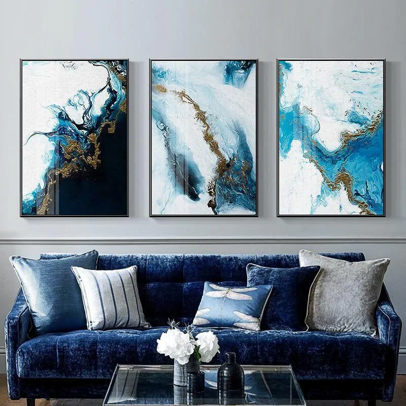 Modern French Provincial Living Room Design with Teal Accents