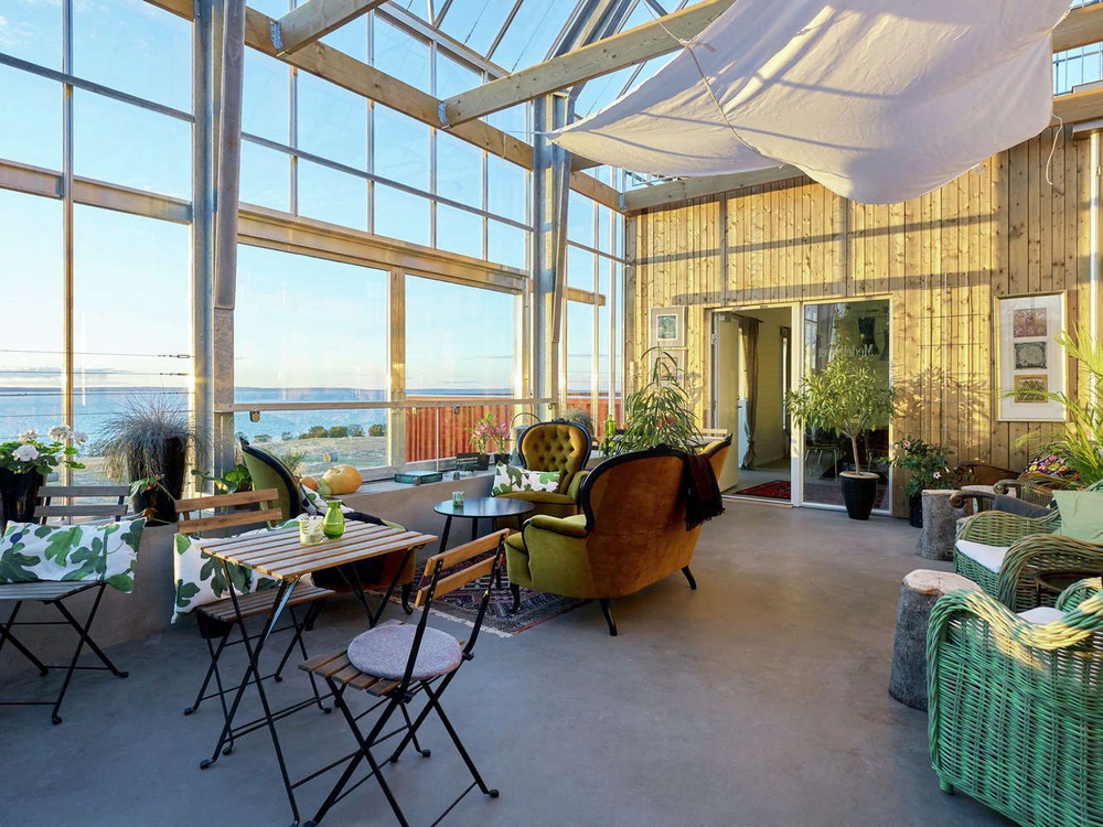 Industrial Rustic Outdoor Dining Area