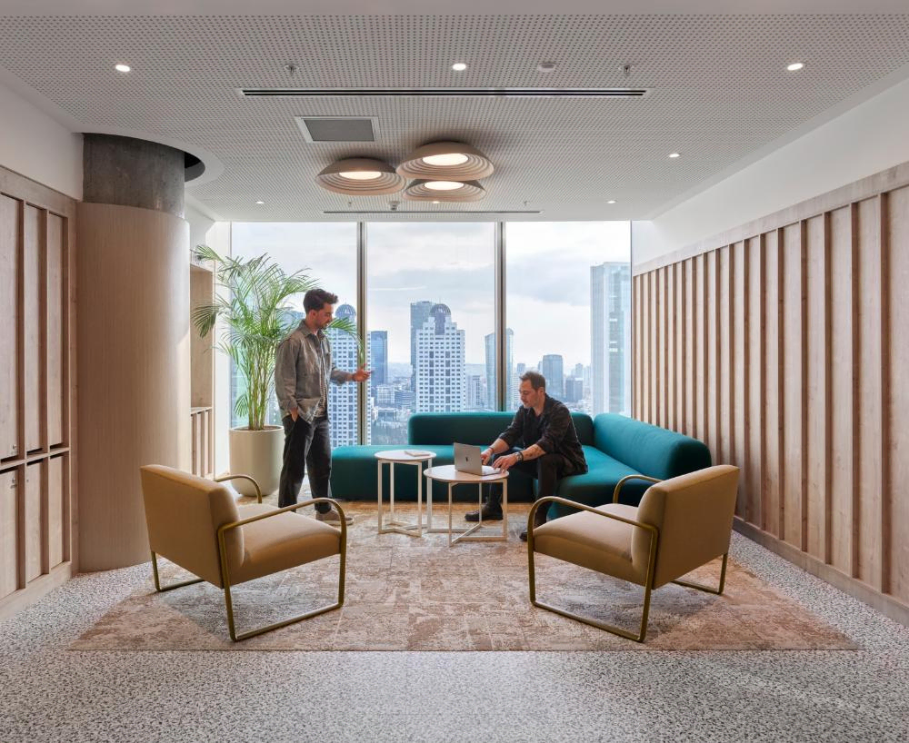 Modern Living Room with Smart Home Integration