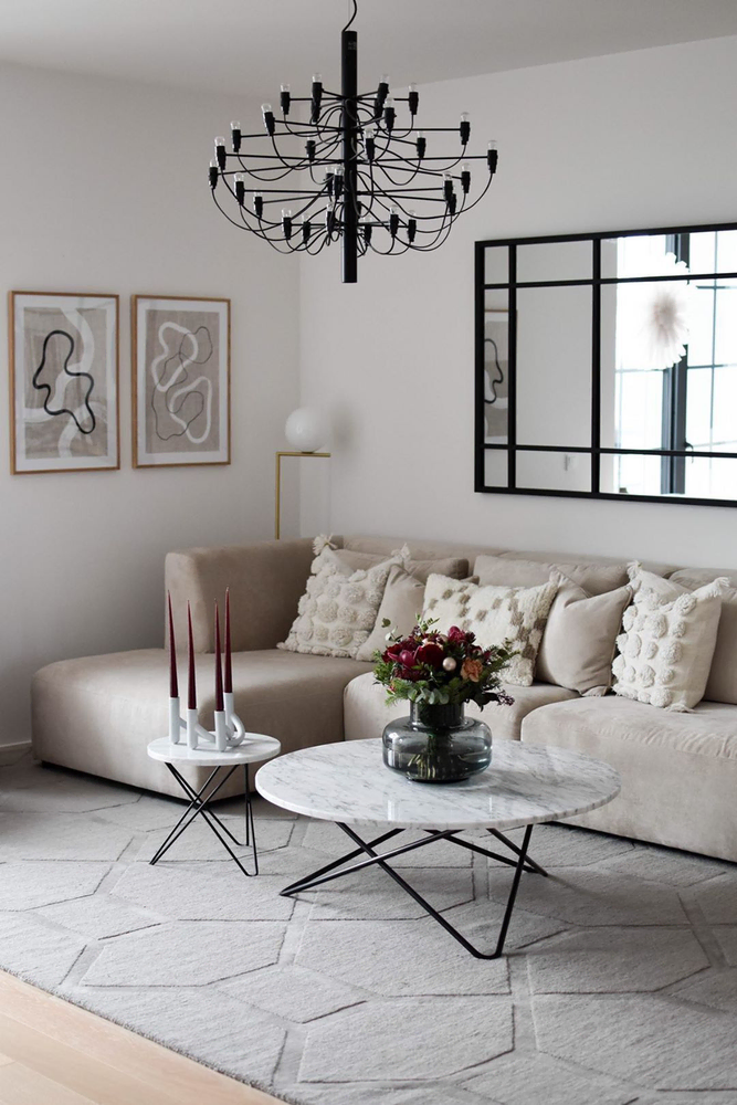 Elegant Parisian Modern Living Room