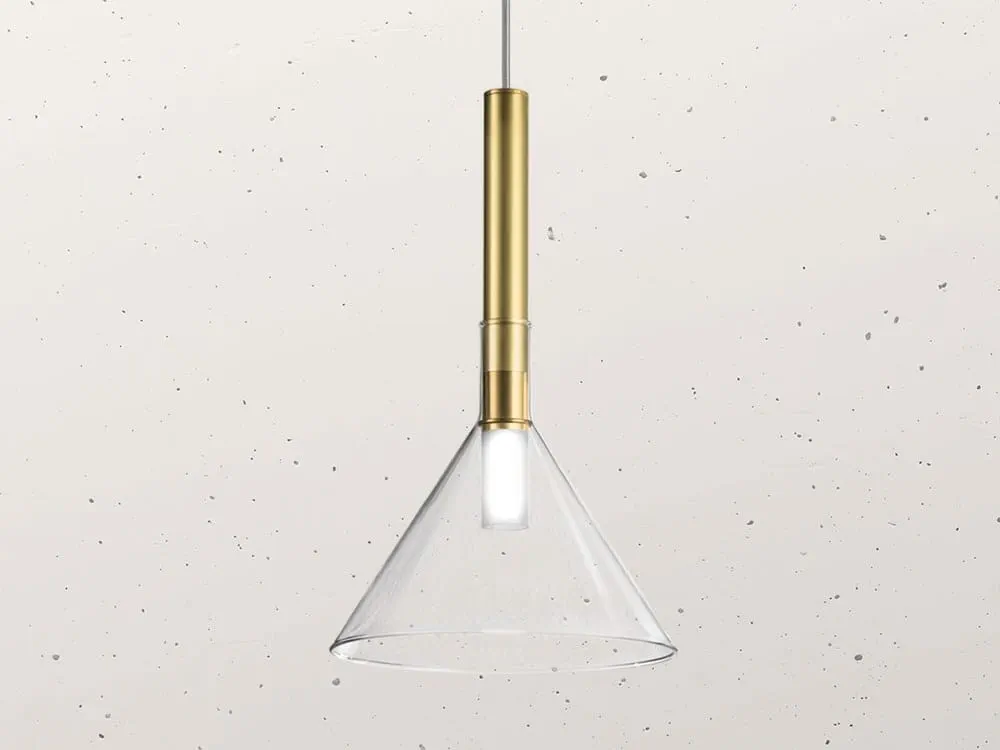 Direct Light Brass Pendant Lamp ALCHIMIA 277.03