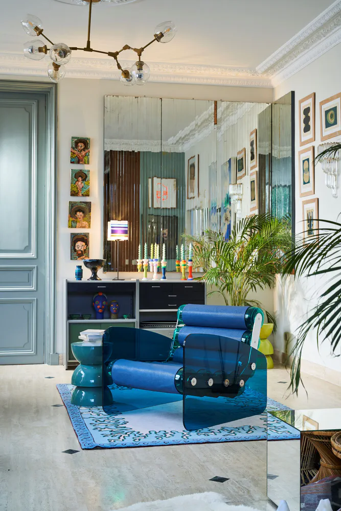 Eclectic Bauhaus Dining Oasis