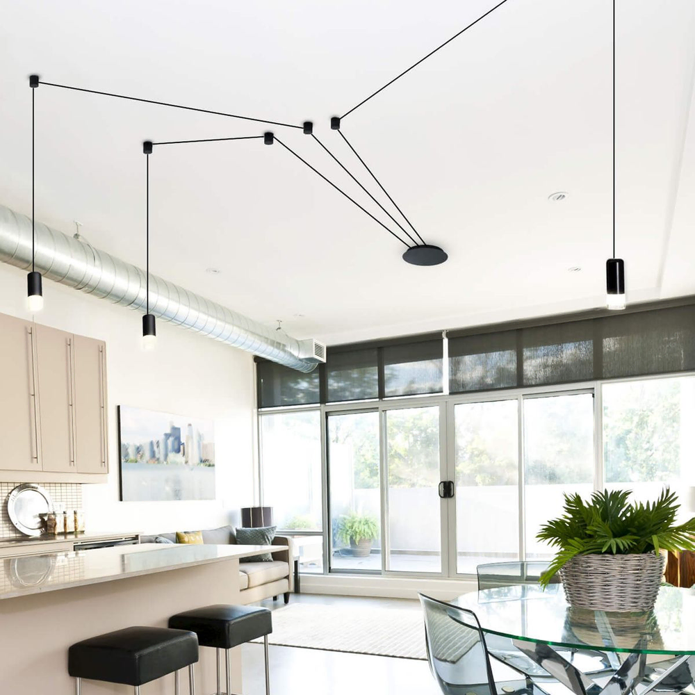 Elevated Nordic Noir Dining Design