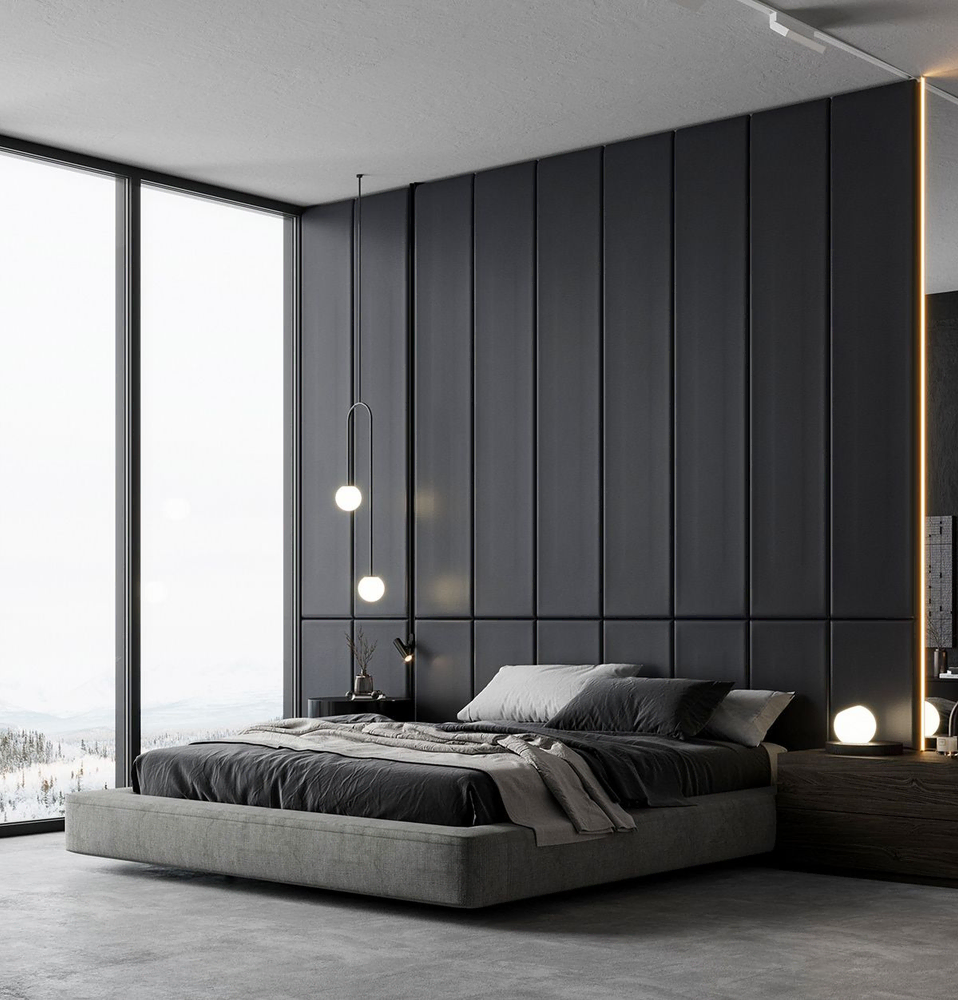 Modern Master Bedroom Design: Balancing High-Tech Features with Warm, Inviting Atmosphere