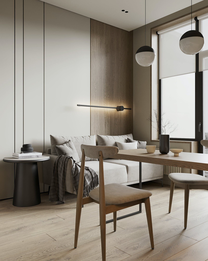 Wabi-sabi Minimalist Living Room