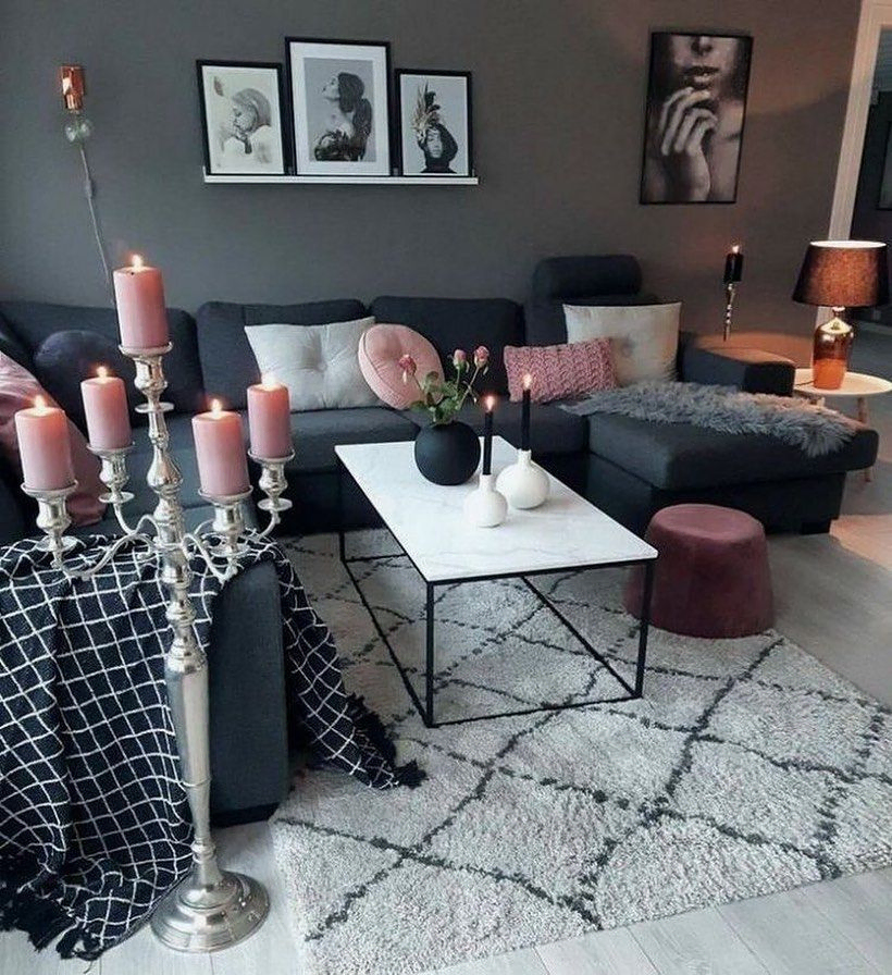 Modern Glam Showcase Living Room
