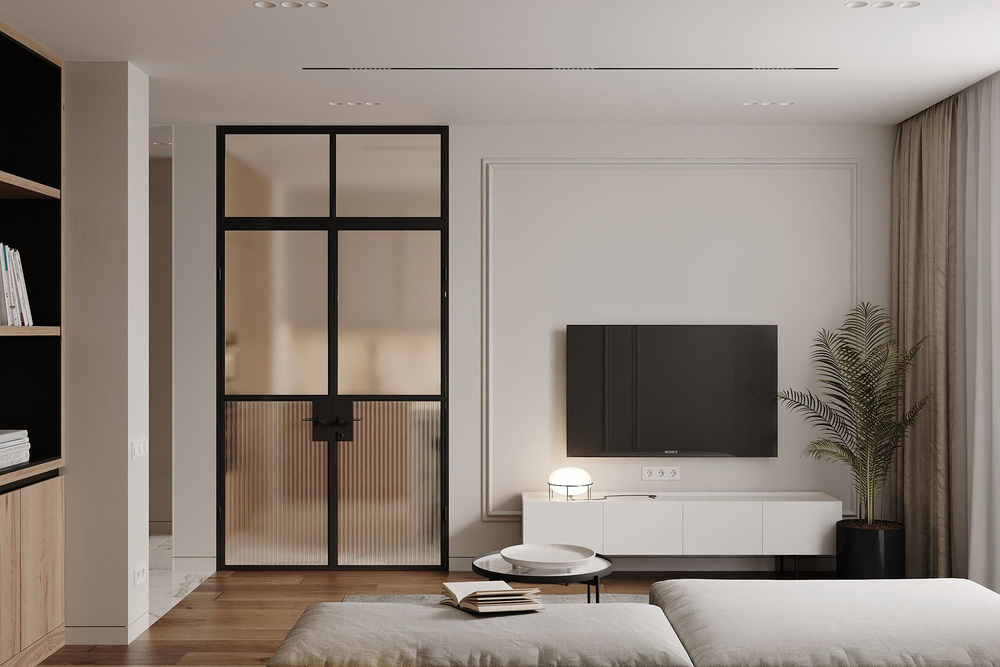 Modern Biophilic Living Room Design
