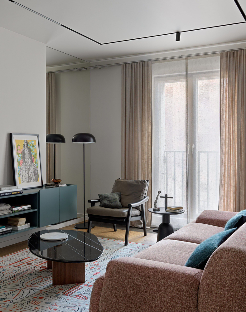 Rustic Modern Fusion Living Room for Multigenerational Living