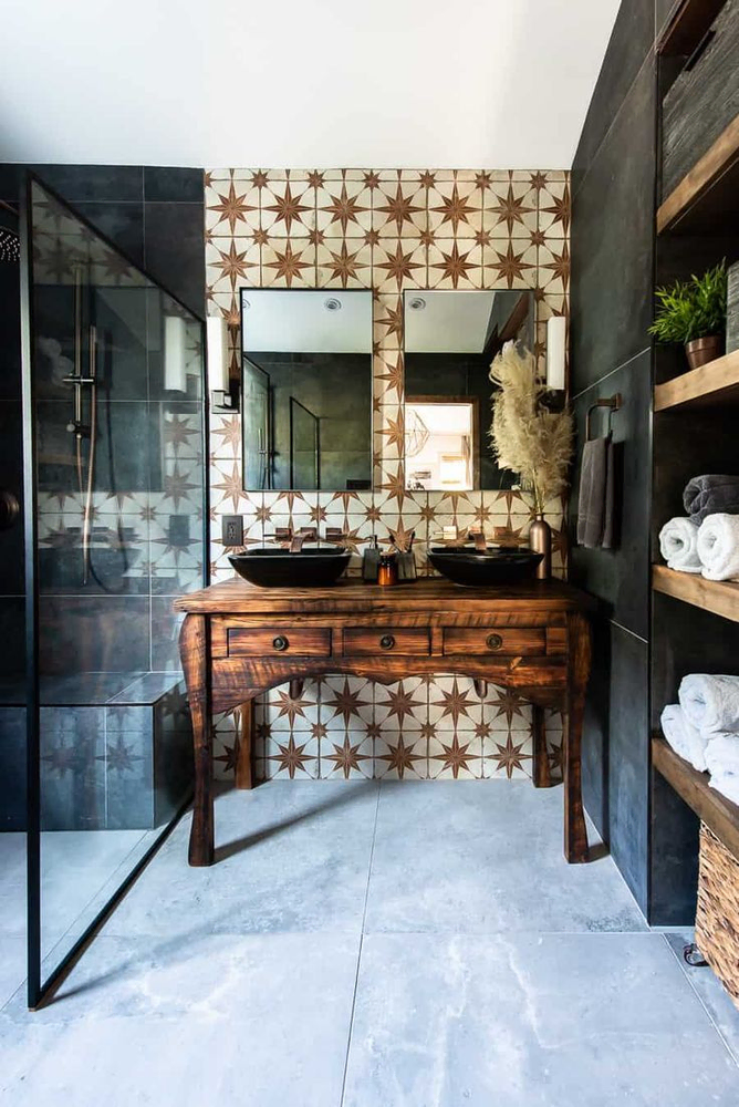 Modern Chic Country Retreat Bathroom