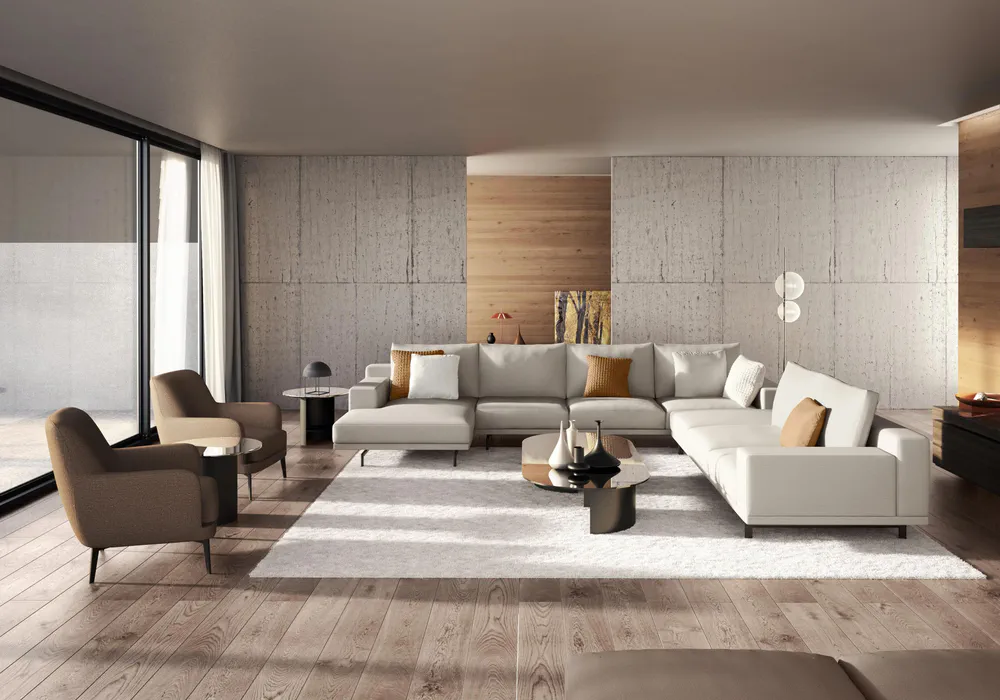 Modern Living Room Design for Corporate Lawyer in Ireland