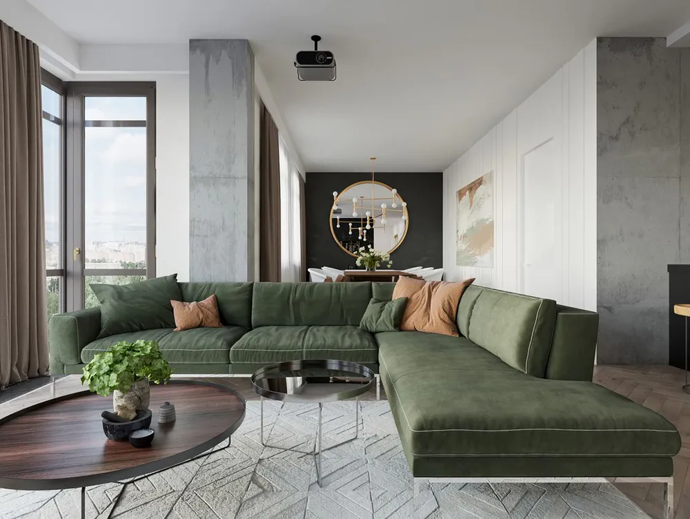 Elegant Contemporary Living Room