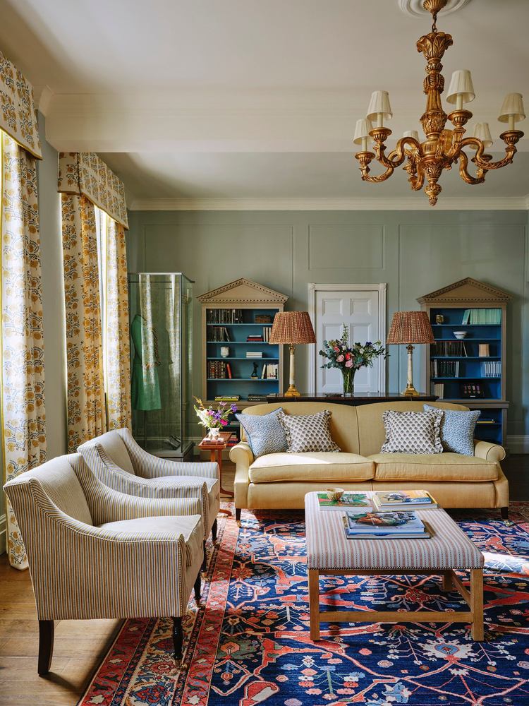 Sustainable Art Deco Revival Living Room for a Venture Capitalist