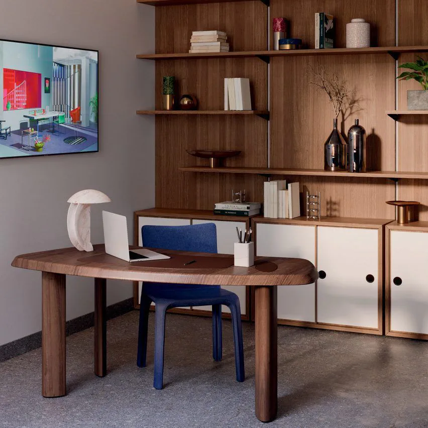 Modernist Nordic Noir Home Office Design