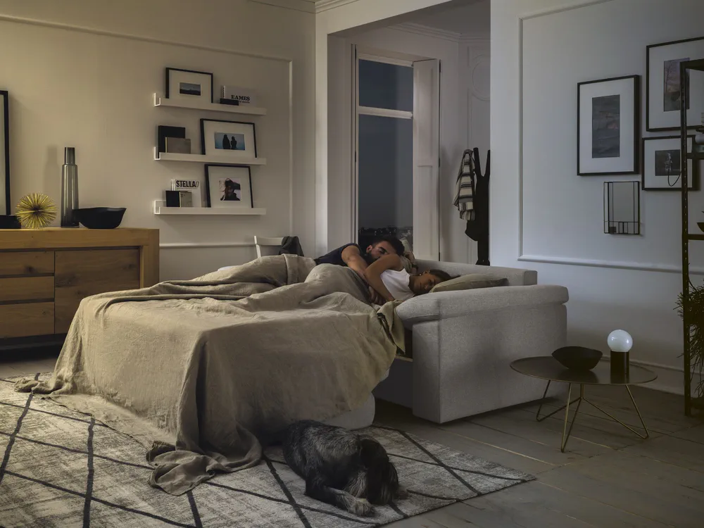Modern Living Room with Smart Home Integration