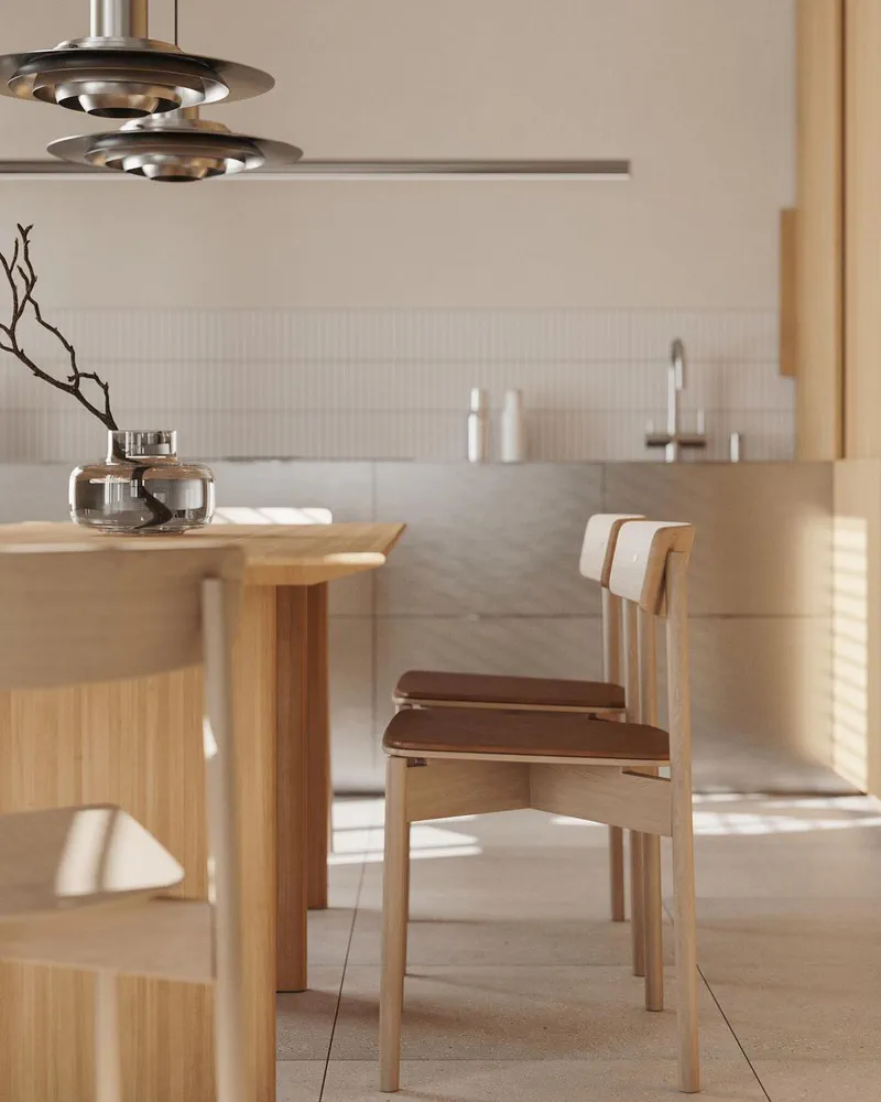 Sleek Minimalist Kitchen-Dining