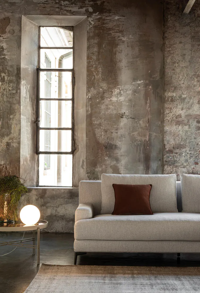 Industrial Chic Living Room Design for a Fashion Designer