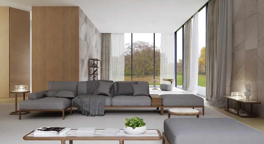Modern Minimalist Living Room Design for a Growing Family