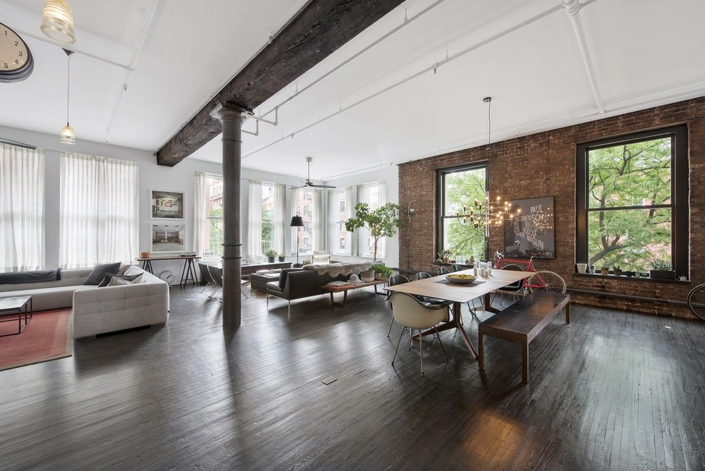 Industrial Chic Open-Concept Living