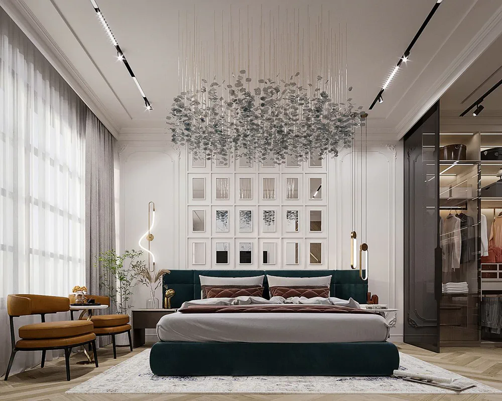 Elegant Mediterranean Bedroom Design