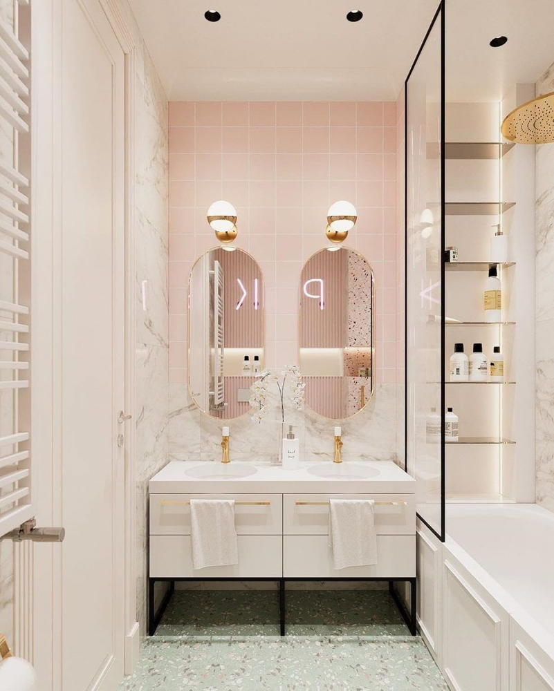Modern Sustainable Bathroom Design for a Boutique Hotel Chain Owner