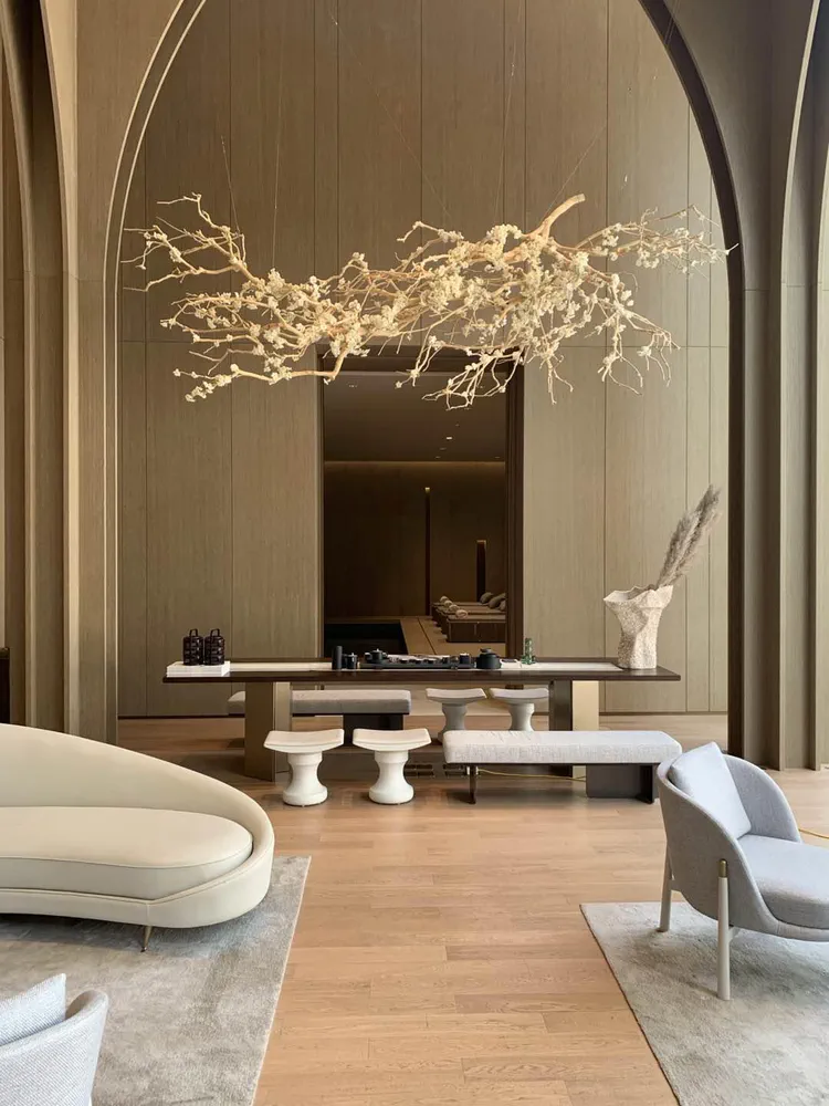 Modern Parisian Apartment Style Lobby Design
