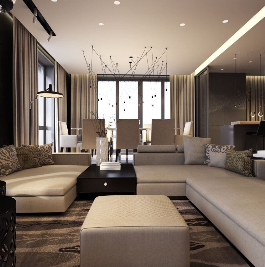 Contemporary Elegant Living Room