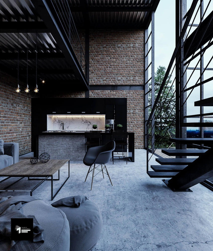 Industrial Modern Villa Transformation