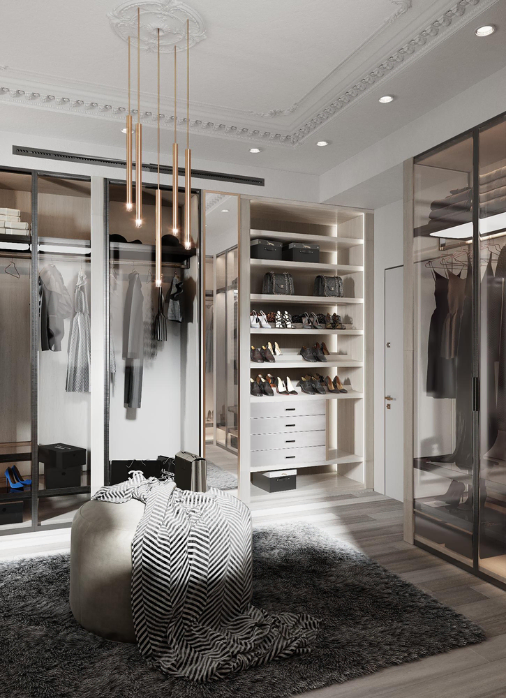 Modern Walk-in Closet Design for Aging in Place