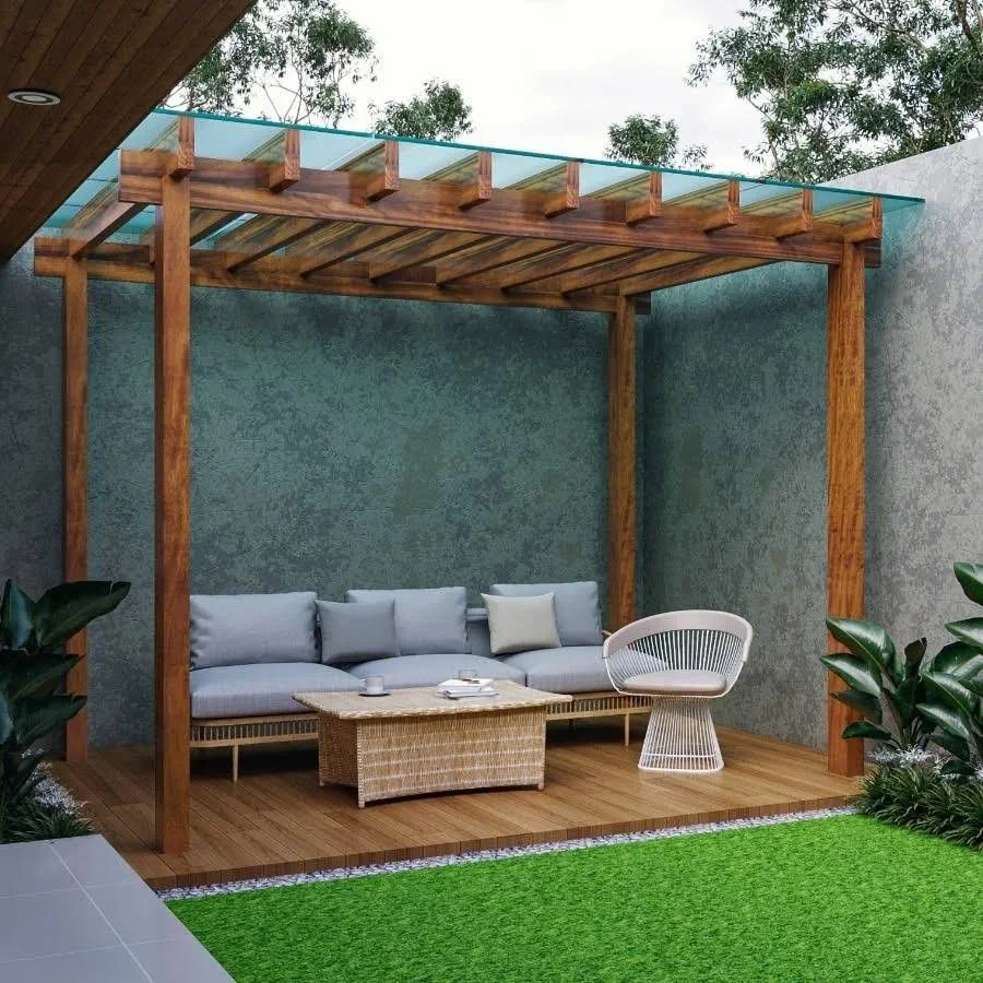 Modern Scandinavian Balcony Design for a Chateau Renovation