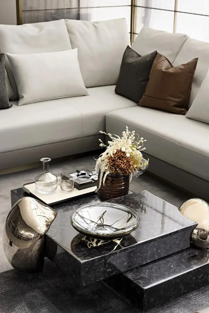 Biophilic Beachfront Living Room Design