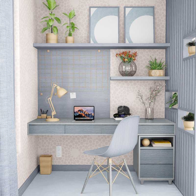 Modern Minimalist Home Office: Pet-Friendly Design for an AI Researcher