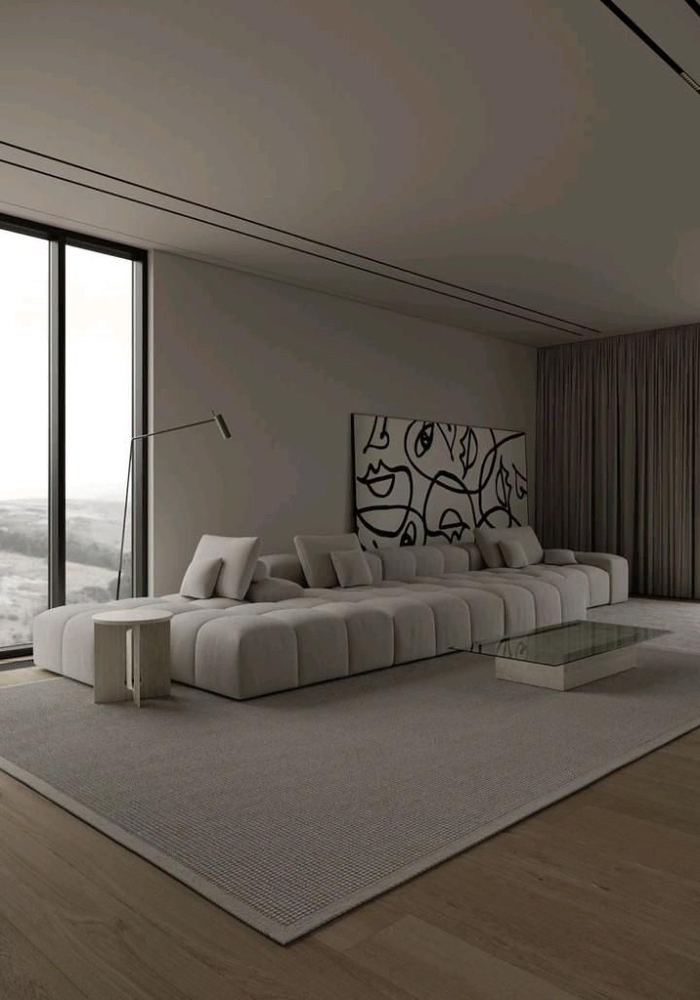Elegant Modern Minimalist Living Room