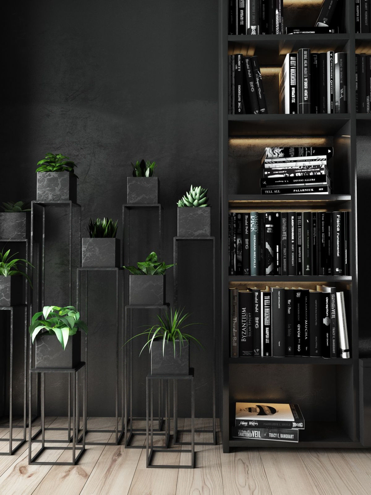 Sophisticated Library for Coastal Living