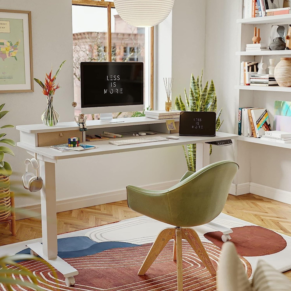 Chic Home Office Meets Art Gallery