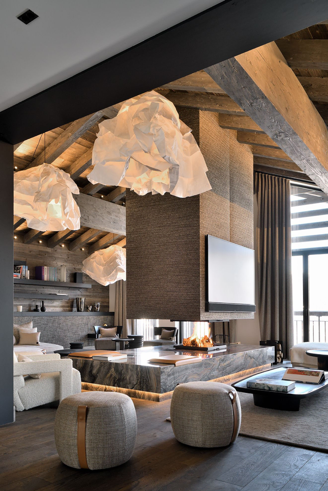 Modern Rustic Living Room Design