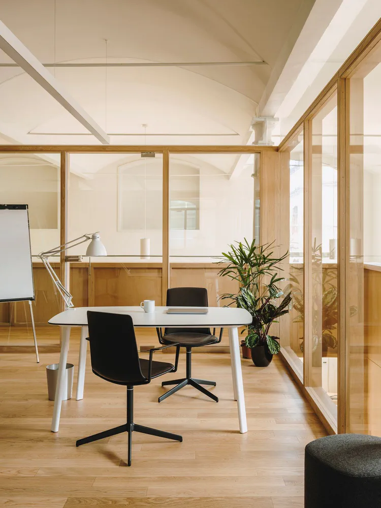 Stylish Minimalist Artist Studio Design