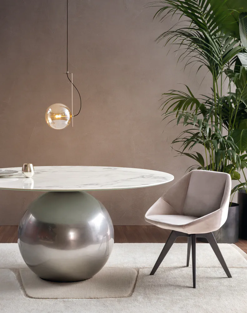 Stone Upholstered Leather Chair Bonaldo upholstered leather chair